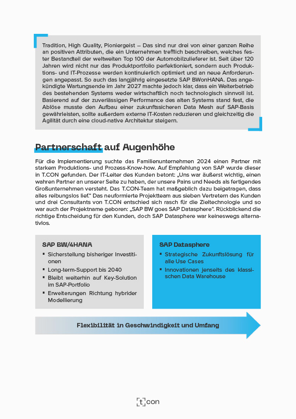 Vorschaubild Automotive Supplier SAP Datasphere Seite 2