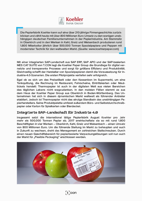 Vorschaubild Projektbericht T.CON GmbH & Co. KG