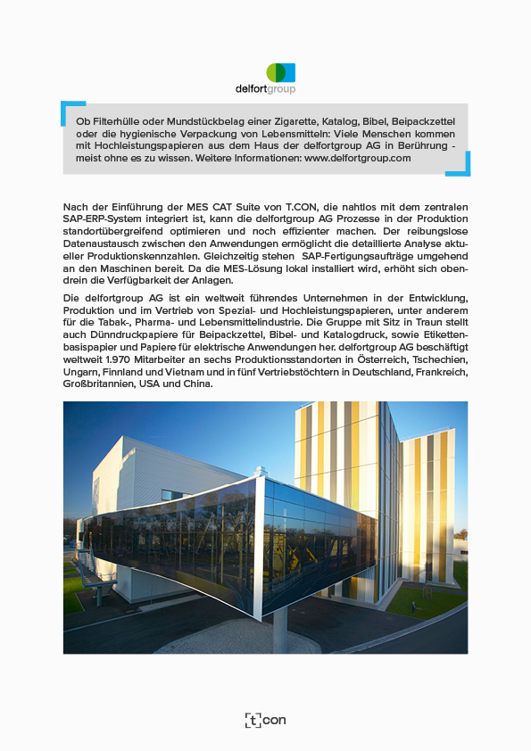 Vorschaubild Projektbericht T.CON GmbH & Co. KG