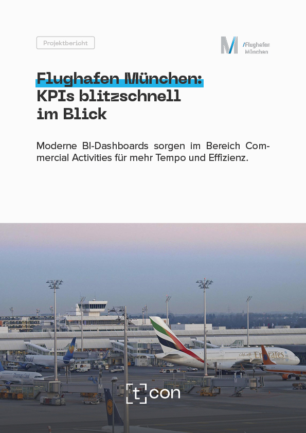 Englisch | T.CON | Vorschaubild | Projektbericht Flughafen München BI Seite 1