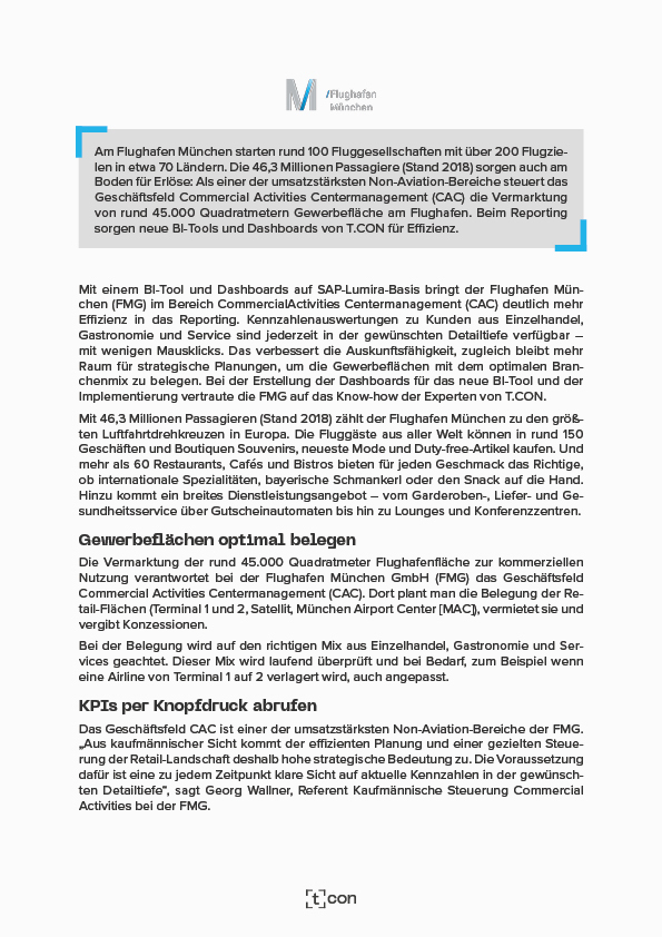 Vorschaubild  Projektbericht T.CON GmbH & Co. KG